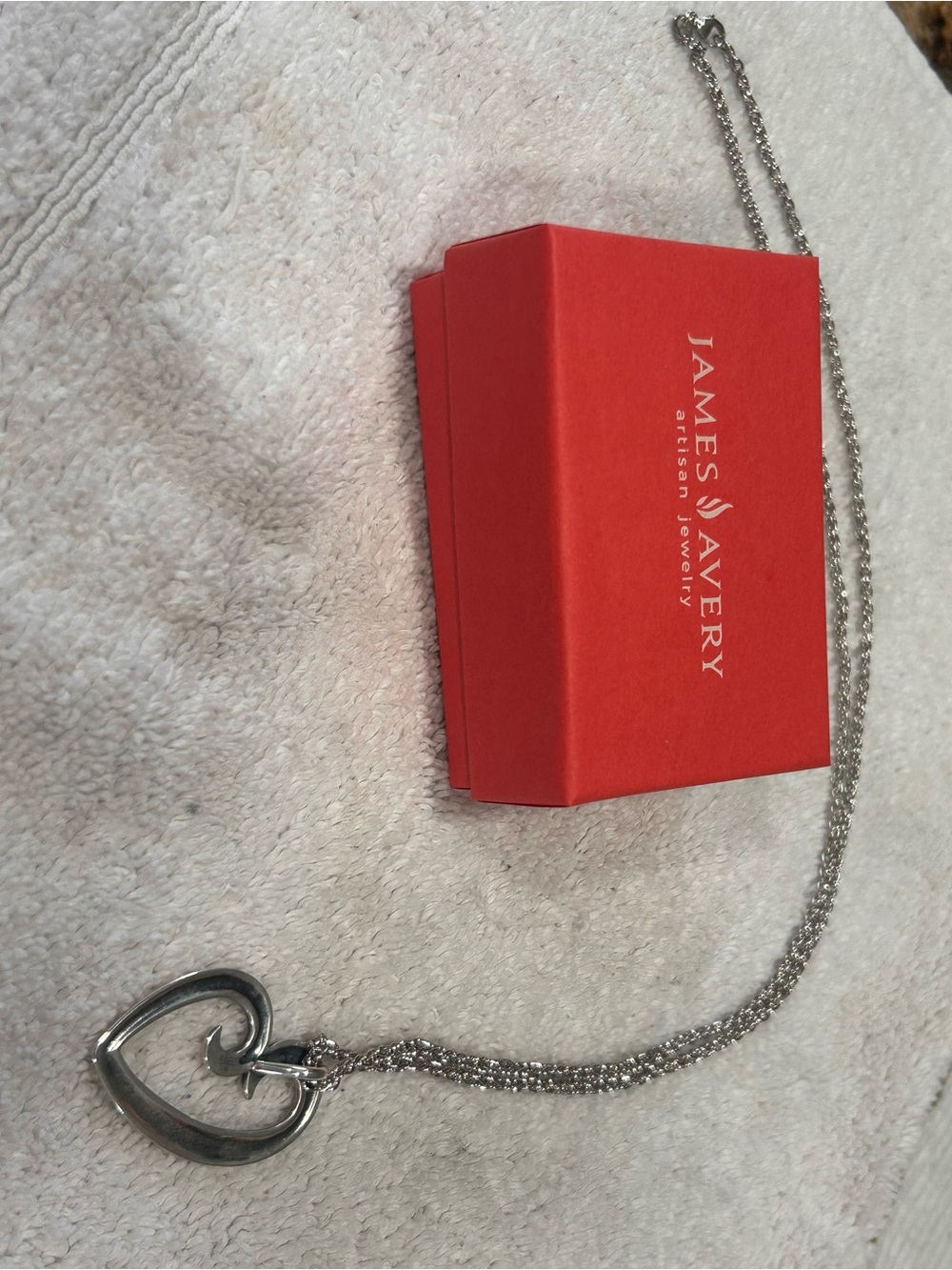 James Avery Silver Mother’s Love Open Heart Necklace - Silver - Picture 2 of 3